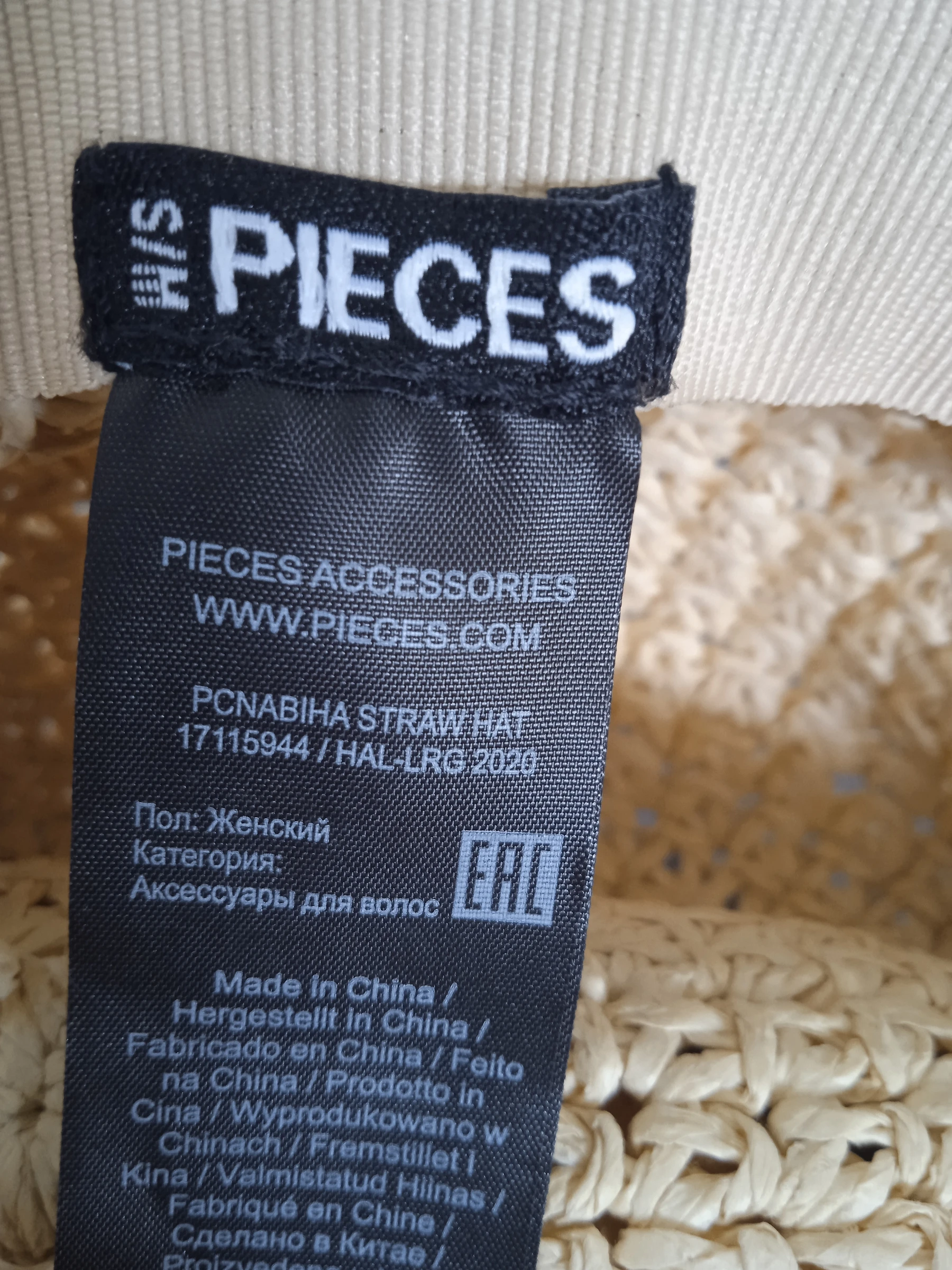 Strohoed van Pièces maat S/M – photo 4